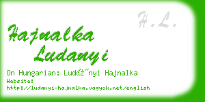 hajnalka ludanyi business card